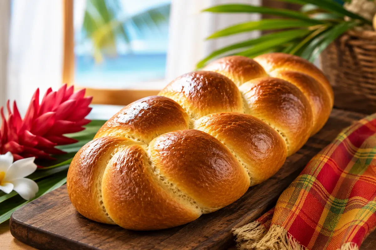Guadeloupean Braided Bread